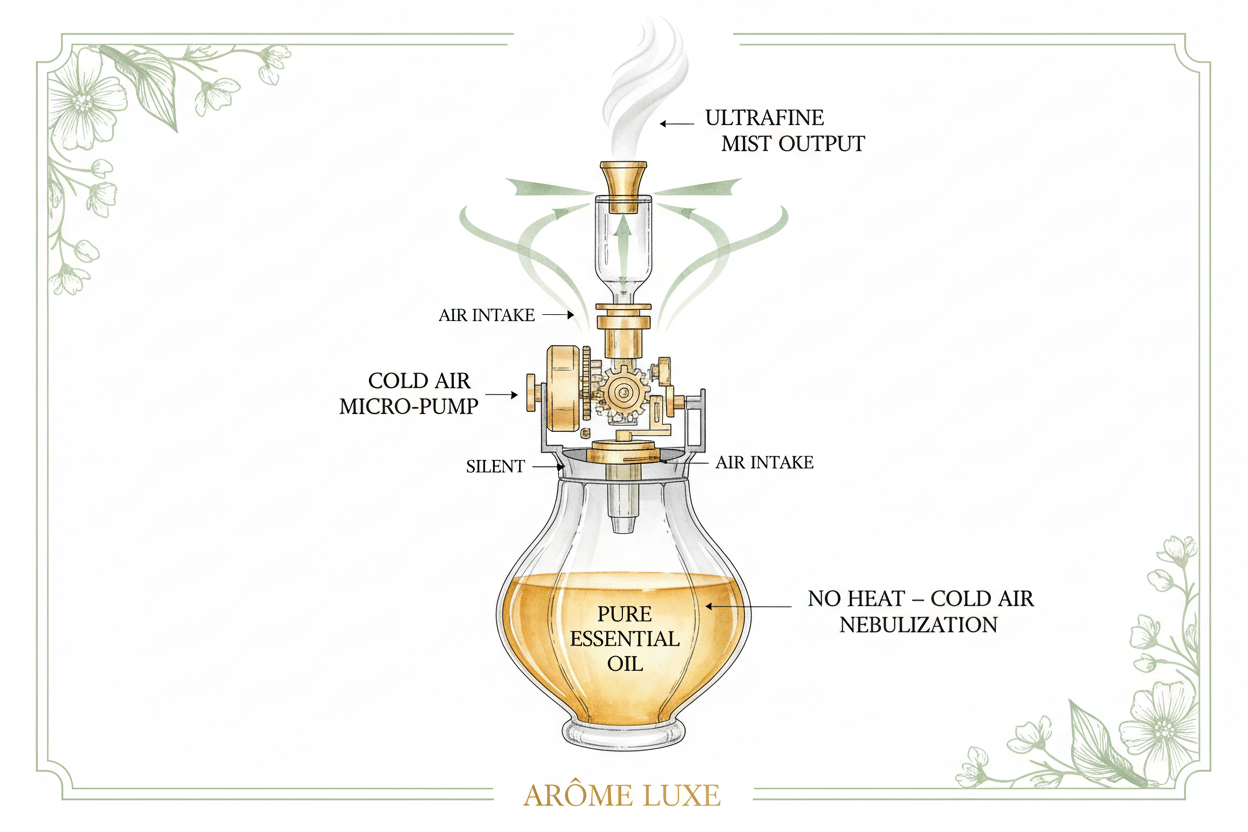 La tecnología detrás del aroma perfecto: cómo funciona la difusión de aire frío de BENDIS