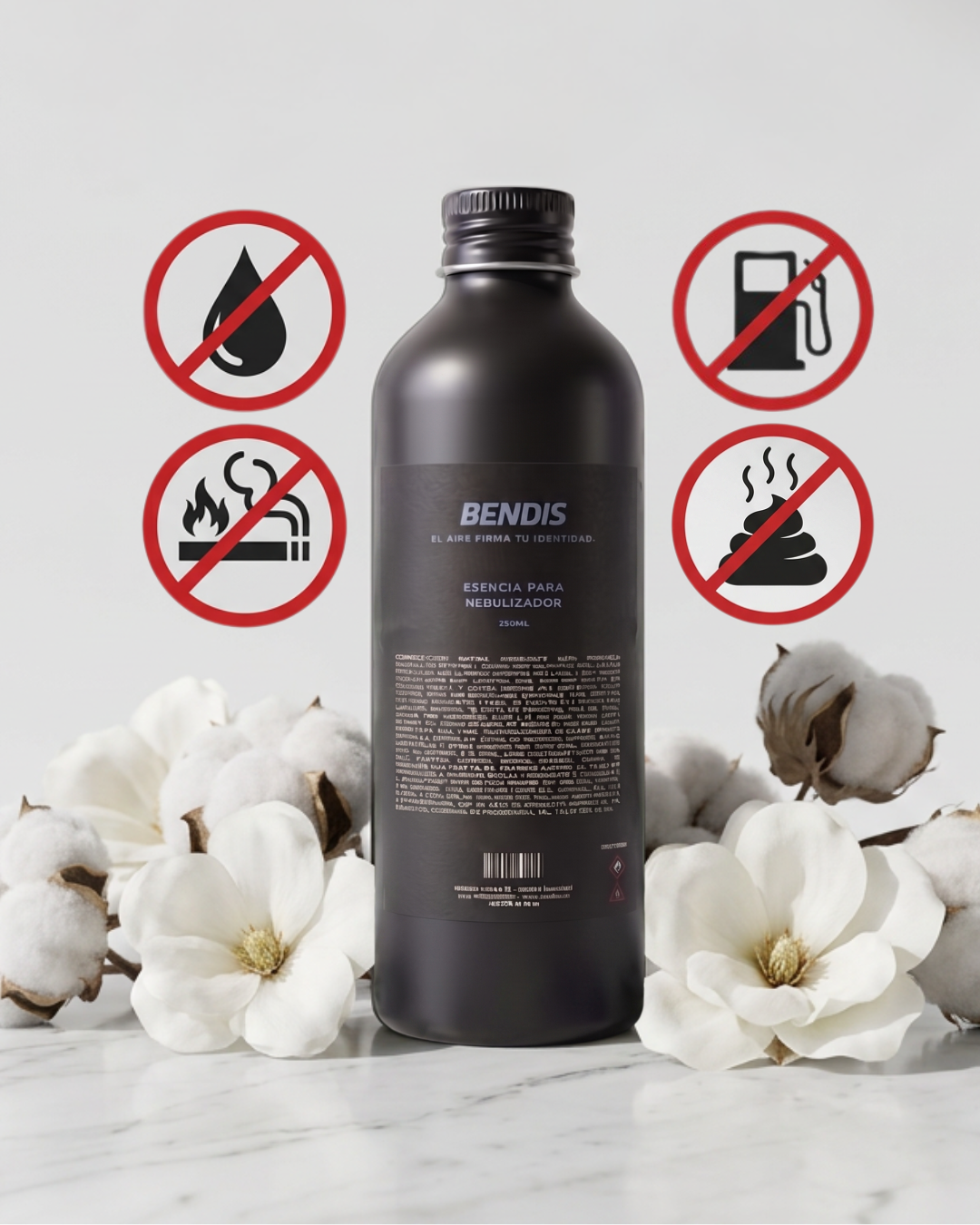NEUTRALIZADOR DE OLORES BENDIS — Cotton Fresh | Humo · Quemado · Fecal · Combustible · Sudor