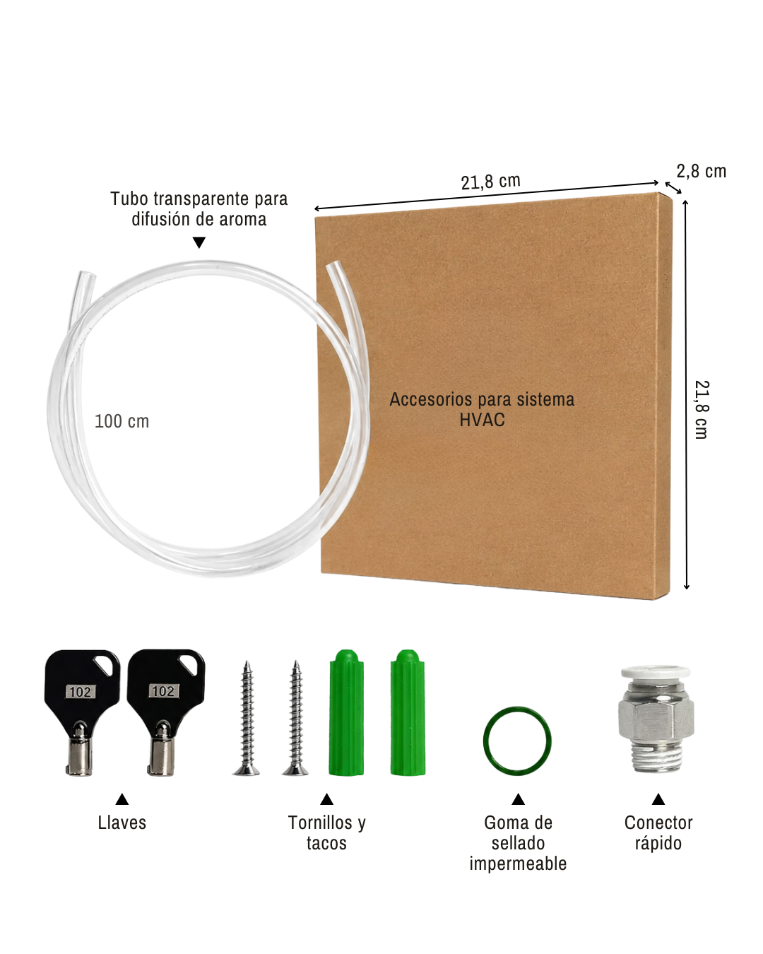 Kit de Conexión HVAC – Para espacios medianos y grandes