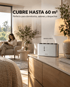 El difusor BENDIS AURA 5 aromatiza hasta 60 m² en dormitorios, salones y despachos