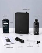 Contenido de la caja del difusor BENDIS FLOW: difusor, esencia y accesorios