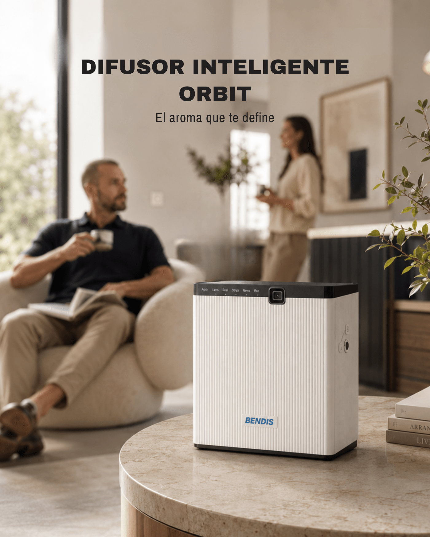 Difusor de aroma BENDIS ORBIT – Especificaciones técnicas | Difusor industrial para espacios hasta 600 m²