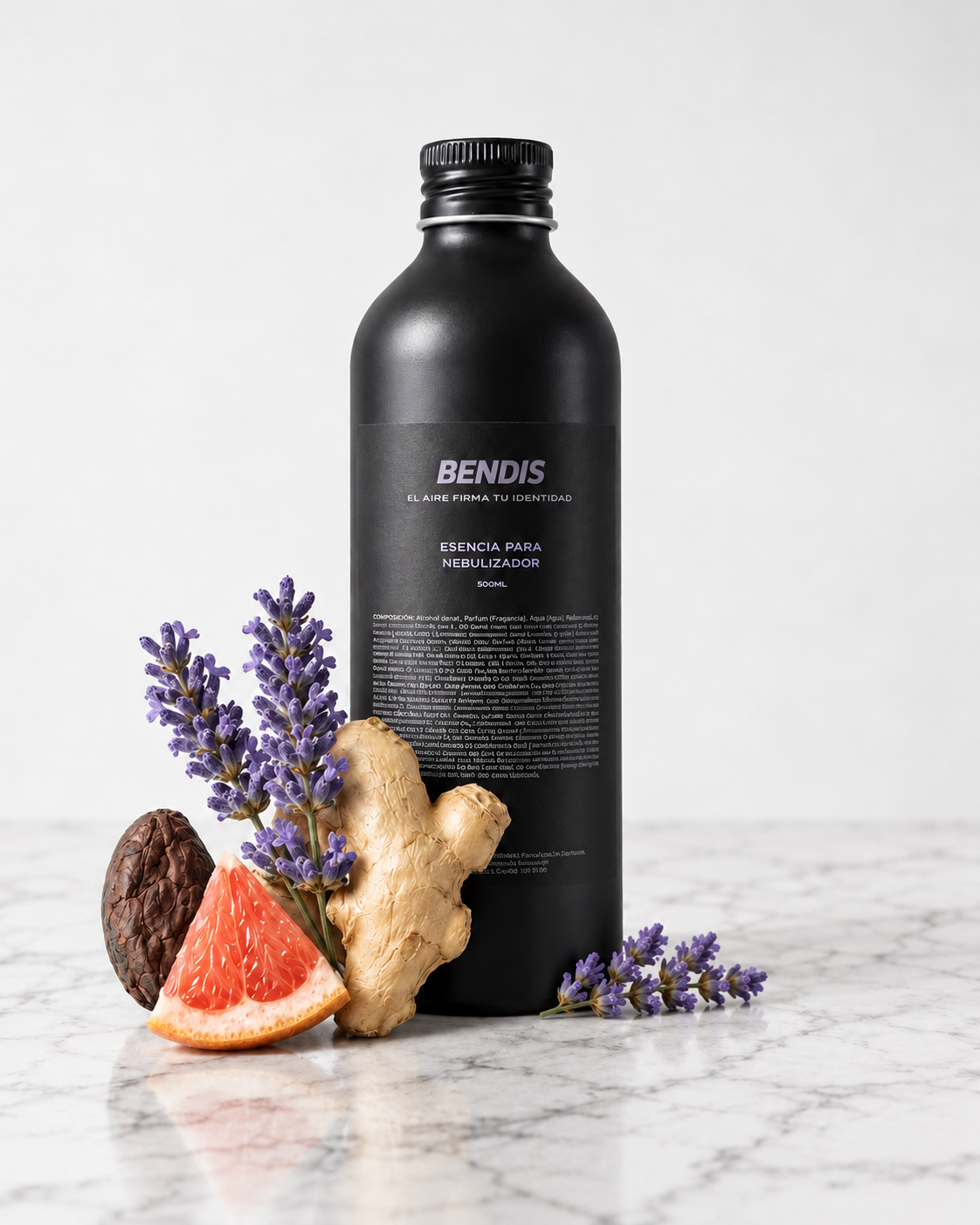 Recharge de fragrance BENDIS Nº17 aromatique boisée de 250 ml pour diffuseur, avec lavande, gingembre et pamplemousse
