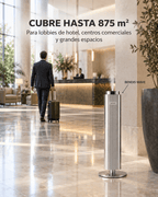 El difusor BENDIS WAVE aromatiza hasta 875 m² en el lobby de un hotel