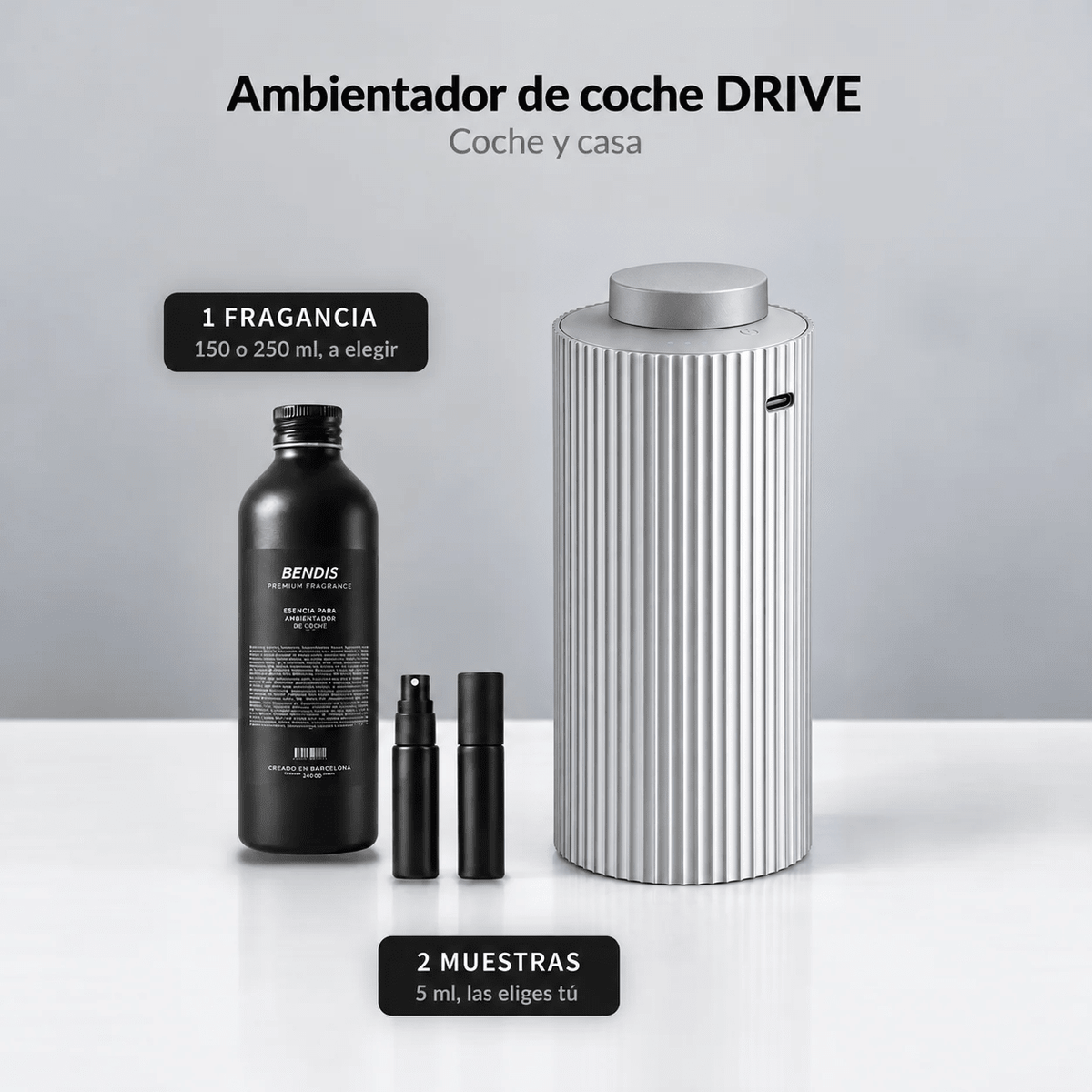 PACK BIENVENIDA - PARA TU COCHE · BENDIS DRIVE + fragancia + 2 muestras gratis - BENDIS